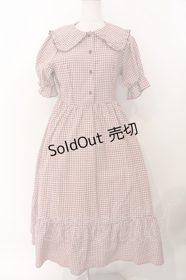 画像1: m petit by misako / AM*ギンガムCHKワンピース M アカ O-26-02-19-1045-LO-OP-OW-OS (1)