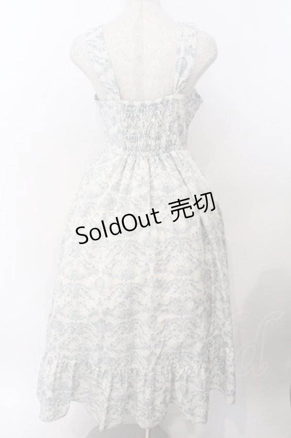 画像2: m petit by misako / MSKトワルドジュイジャンパースカート M ブルーグリーン系 O-26-02-19-1048-LO-SK-OW-ZT0225L (2)