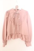 画像1: FLC / 皆方由衣コラボペプラムブラウス M ピンク O-26-02-19-1051-LO-BL-OW-OS (1)