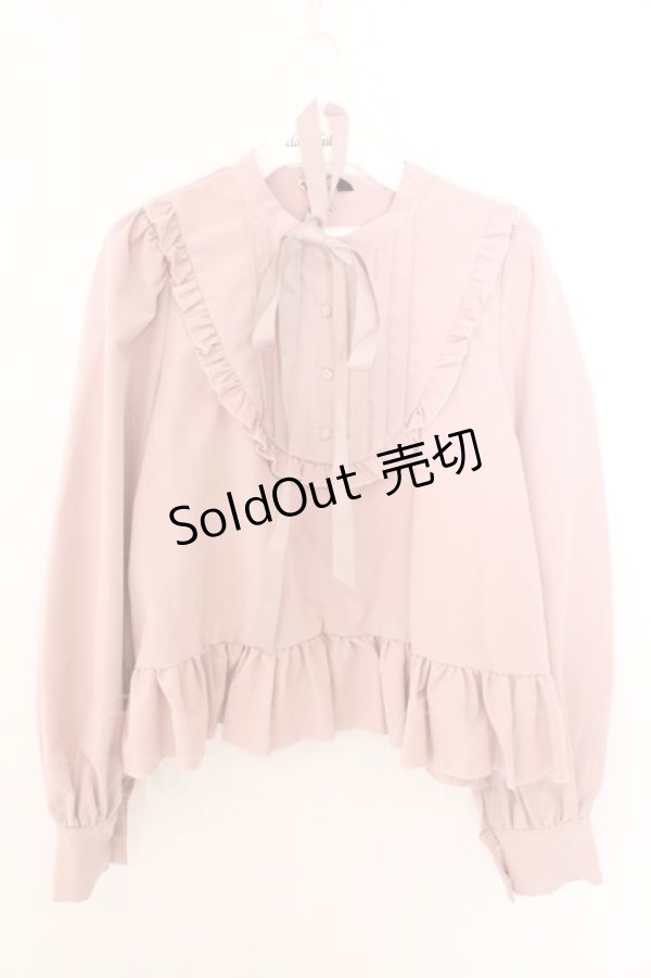 画像1: FLC / 皆方由衣コラボペプラムブラウス M ピンク O-26-02-19-1051-LO-BL-OW-OS (1)