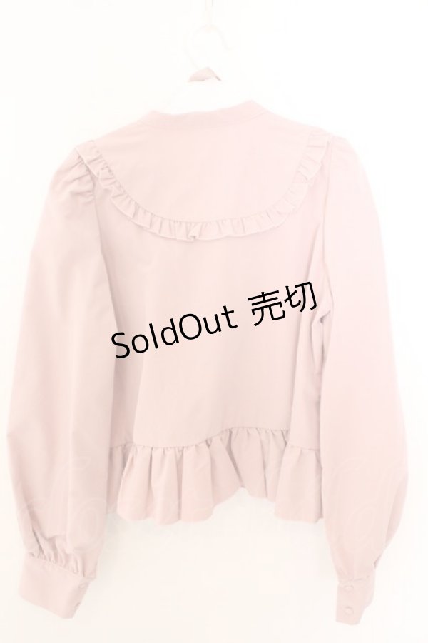 画像2: FLC / 皆方由衣コラボペプラムブラウス M ピンク O-26-02-19-1051-LO-BL-OW-OS (2)