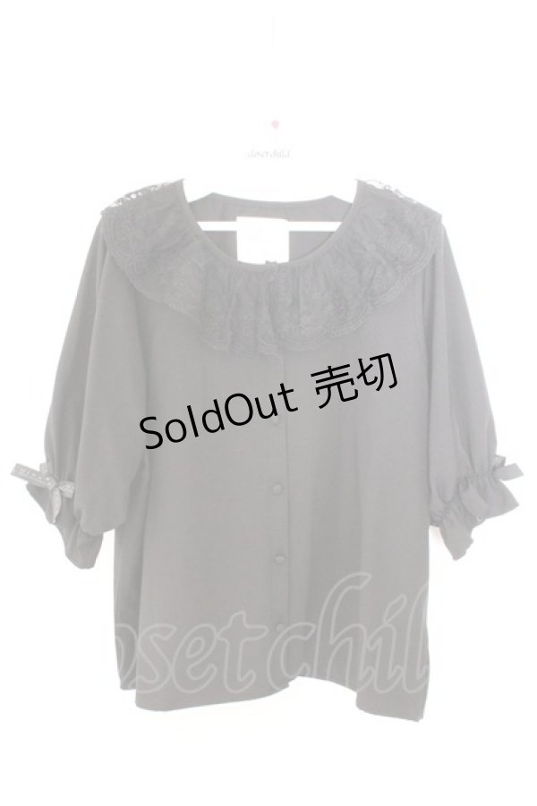 画像1: m petit by misako / NINA'Sコラボブラウス M クロ O-26-02-19-1053-LO-BL-OW-OS (1)