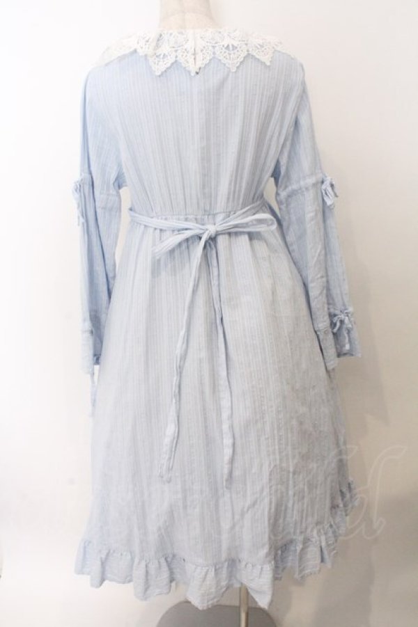 画像2: Cherirulu Chocola / MYレースフリルワンピース M サックス O-26-02-19-1057-GO-OP-OW-OS (2)