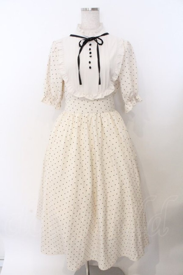 画像1: m petit by misako / ナシジミズタマキリカエワンピース M アイボリー O-26-02-19-1060-LO-OP-OW-OS (1)