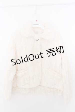 画像: axes femme / フェイクファーボレロ M キナリ O-26-02-19-1007-AX-JA-OW-OS