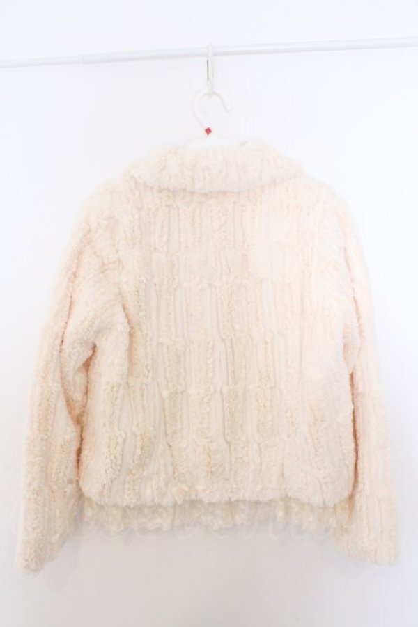 画像3: axes femme / フェイクファーボレロ M キナリ O-26-02-19-1007-AX-JA-OW-OS (3)