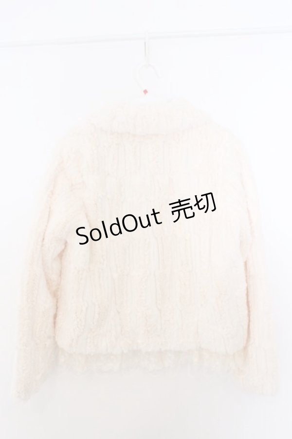 画像3: axes femme / フェイクファーボレロ M キナリ O-26-02-19-1007-AX-JA-OW-OS (3)