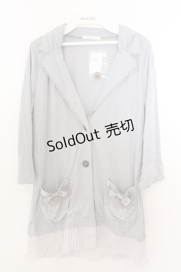 画像1: axes femme / 裾プリーツカットジャケット M グレー O-26-02-19-1009-AX-TO-OW-OS (1)