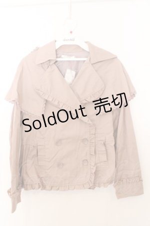 画像: axes femme / ケープ付きショートトレンチ M ピンク O-26-02-19-1010-AX-CO-OW-OS