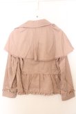 画像3: axes femme / ケープ付きショートトレンチ M ピンク O-26-02-19-1010-AX-CO-OW-OS (3)