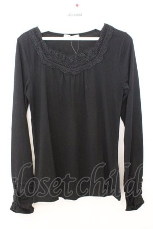 画像: axes femme / パール使いインナープルオーバー M クロ O-26-02-19-1002-AX-TO-OW-OS