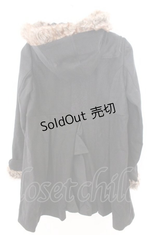 画像3: axes femme / BackフリルAラインコート M クロ O-26-02-19-1014-AX-CO-OW-ZT0222J (3)