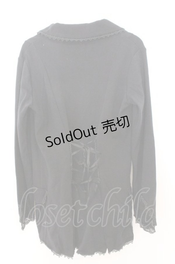 画像2: axes femme / 袖フリルカットジャケット M クロ O-26-02-19-1016-AX-TO-OW-OS (2)