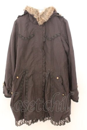 画像: axes femme / ボアライナー付きモッズコート M チャコール O-26-02-19-1018-AX-CO-OW-OS