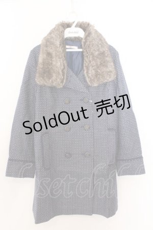 画像: axes femme / キラキラドットコート M ブルー O-26-02-19-1020-AX-CO-OW-ZT0222J