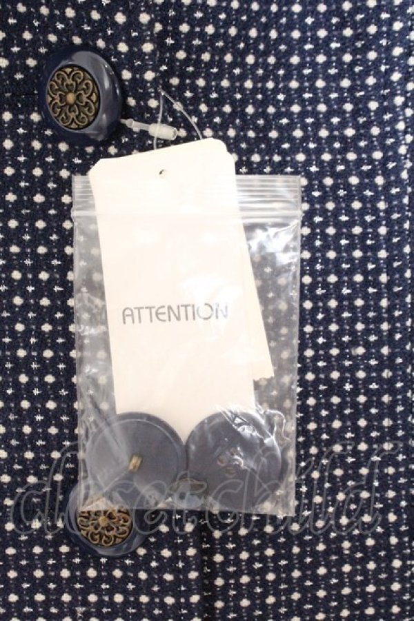 画像2: axes femme / キラキラドットコート M ブルー O-26-02-19-1020-AX-CO-OW-OS (2)