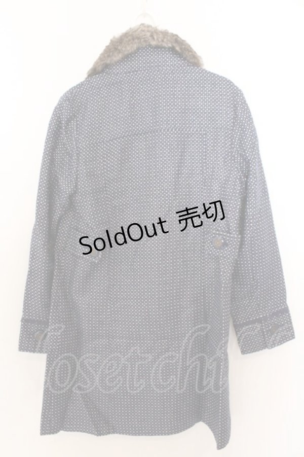 画像3: axes femme / キラキラドットコート M ブルー O-26-02-19-1020-AX-CO-OW-ZT0222J (3)
