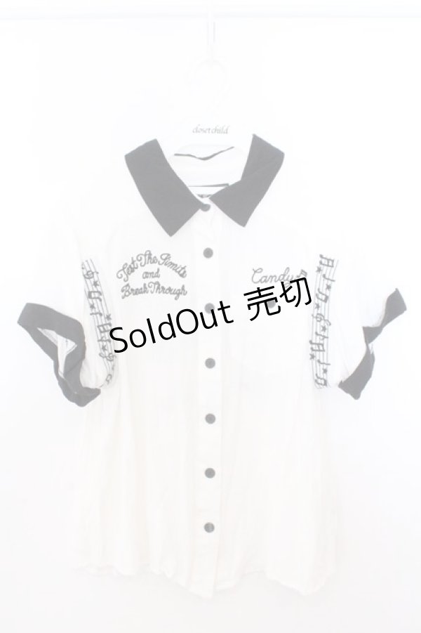 画像1: Candy Stripper / ペペ刺繍シャツ M ホワイト O-26-02-19-1021-PU-BL-OW-OS (1)