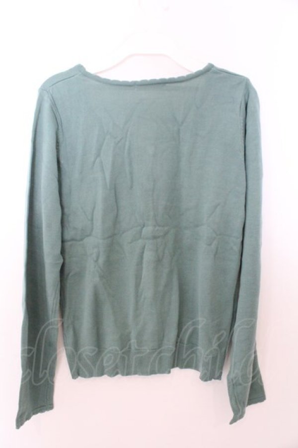 画像3: axes femme / ハート刺繍カーデ M グリーン O-26-02-19-1003-AX-TO-OW-OS (3)