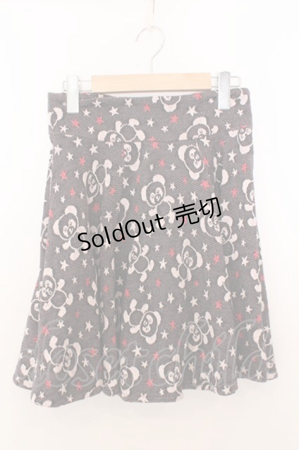 画像1: Candy Stripper / ペペジャガードスカート 2 ブラック×レッド O-26-02-19-1032-PU-SK-OW-OS (1)