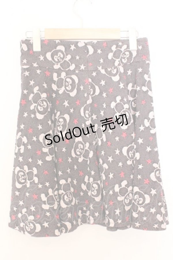 画像2: Candy Stripper / ペペジャガードスカート 2 ブラック×レッド O-26-02-19-1032-PU-SK-OW-OS (2)