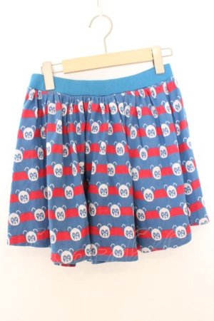 画像: Candy Stripper / ペペボーダースカート 2 ブルー×レッド O-26-02-19-1033-PU-SK-OW-OS