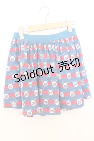 画像: Candy Stripper / ペペボーダースカート 2 ブルー×レッド O-26-02-19-1033-PU-SK-OW-ZT382
