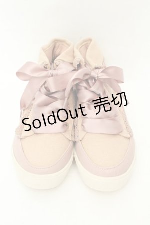 画像: axes femme / 折り返しレーススニーカー S ピンク O-26-02-19-073-AX-SH-OW-OS