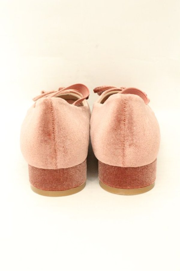 画像3: m petit by misako / ベロアパンプス S ピンク O-26-02-19-075-LO-SH-OW-OS (3)