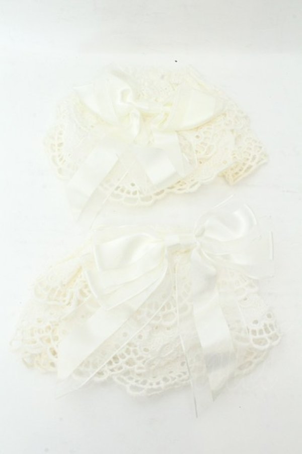 画像1: BABY,THE STARS SHINE BRIGHT / BABYレースの天使のお袖とめ  シロ O-26-02-19-076-BA-ZA-IG-OS (1)