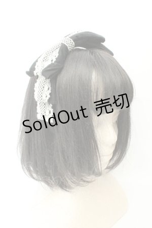 画像: metamorphose / クラシカルリボンカチューシャ  クロ×シロ O-26-02-18-080-ME-AC-OW-OS