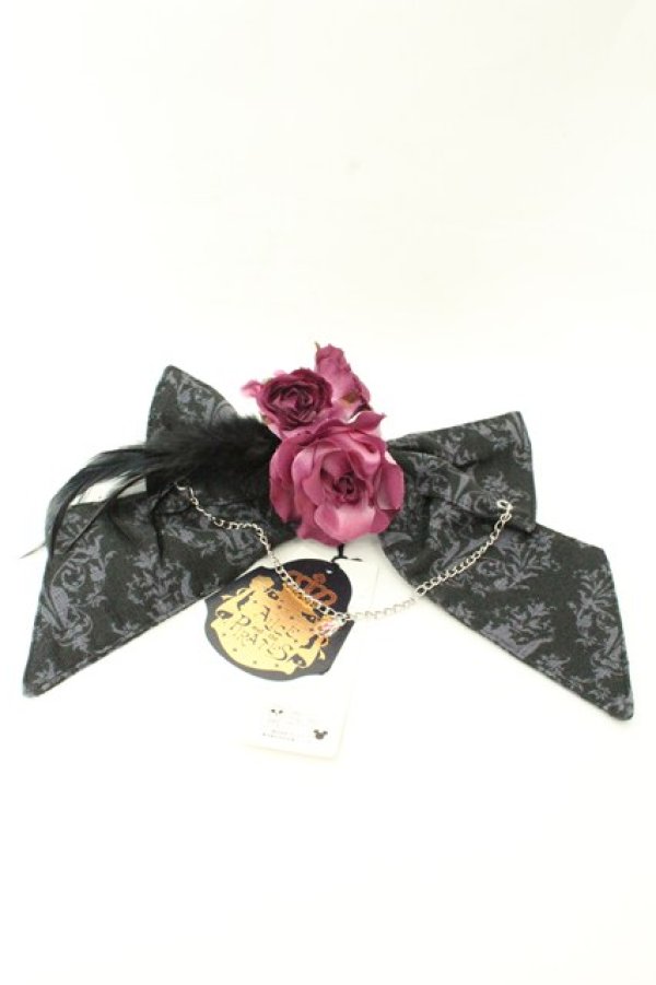 画像1: ALICE and the PIRATES / リボンバレッタ（Maleficent）  クロ O-26-02-19-081-PA-AC-OW-OS (1)