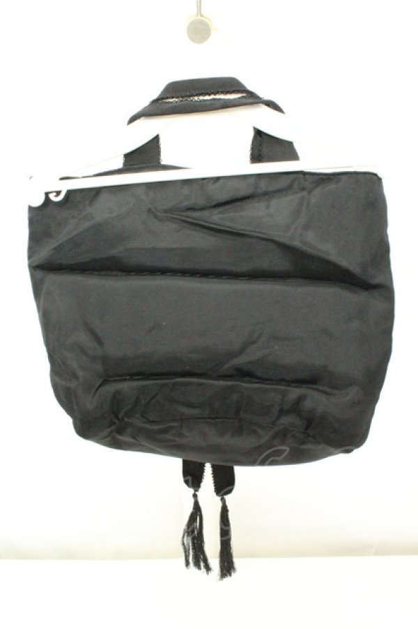 画像2: KANEKO ISAO / グログランリボントートバッグ  クロ O-26-02-19-008-EL-BG-IG-OS (2)