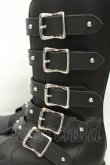 画像4: HYSTERIC GLAMOUR / プラットフォームバックルブーツ 25cm ブラック O-26-02-19-084-PU-SH-IG-ZT0220B (4)