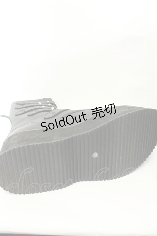 画像7: HYSTERIC GLAMOUR / プラットフォームバックルブーツ 25cm ブラック O-26-02-19-084-PU-SH-IG-ZT0220B (7)