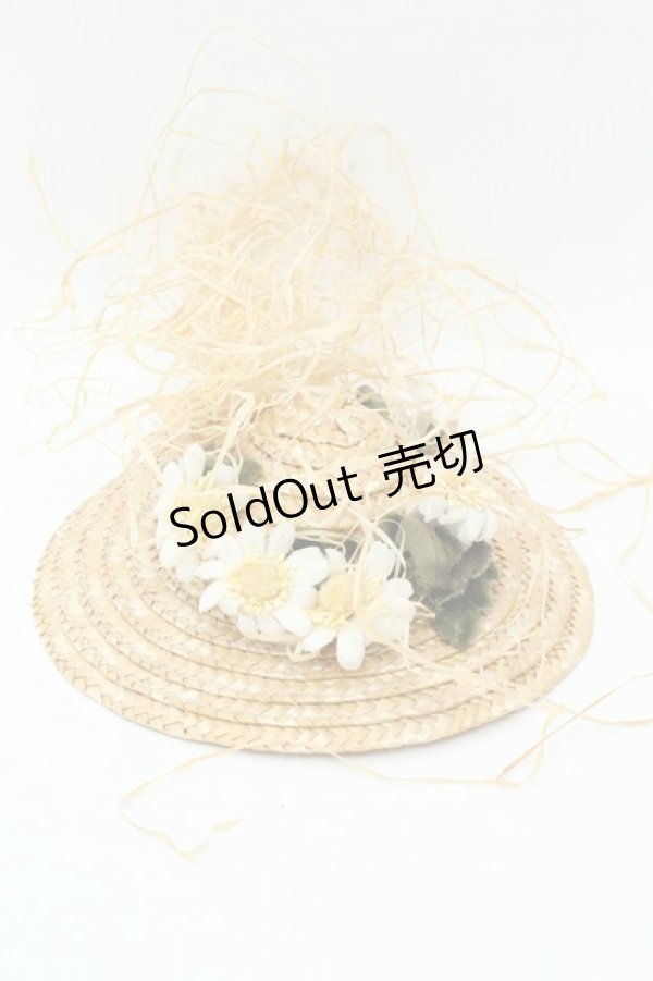 画像3: PINK HOUSE / 麦わらハットコサージュ  ナチュラル O-26-02-19-086-LO-ZA-IG-ZT0220C (3)