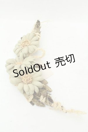 画像: KANEKO ISAO / 3連マーガレットコサージュ  ミント×イエロー O-26-02-19-088-EL-ZA-IG-OS