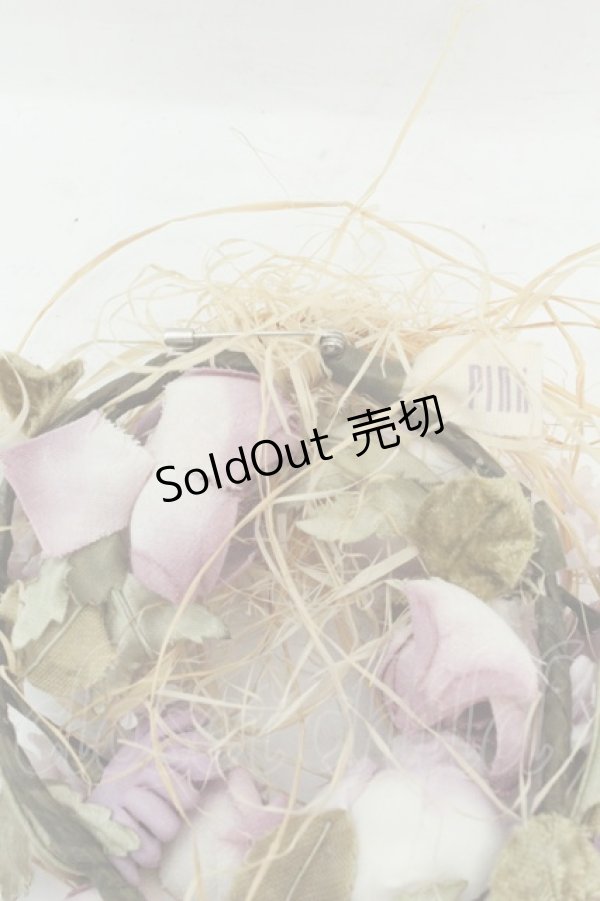 画像4: PINK HOUSE / フラワーリースコサージュ  ナチュラル×ラベンダー O-26-02-19-089-LO-ZA-IG-OS (4)