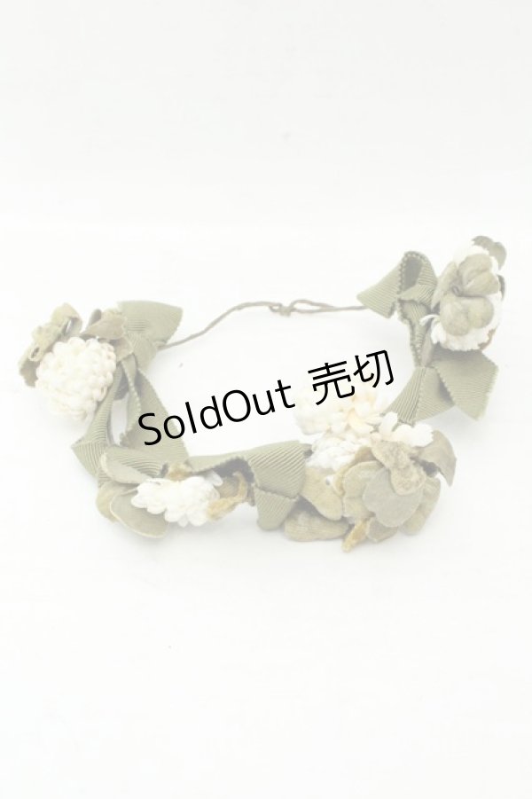 画像1: PINK HOUSE / シロツメクサリボンコサージュ  グリーン×シロ０ O-26-02-19-090-LO-ZA-IG-ZT0220C (1)