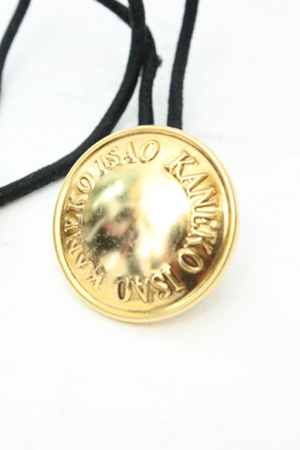 画像2: KANEKO ISAO / ボタンヘアゴム  ゴールド O-26-02-19-095-EL-AC-IG-ZT0220C (2)