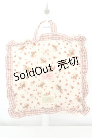画像: PINK HOUSE / いちごパッチワークトートバッグ  生成り×アカ O-26-02-19-010-LO-BG-IG-OS