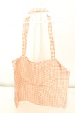 画像2: PINK HOUSE / 2024年ノベルティ ギンガムチェックトートバッグ  オレンジ O-26-02-19-013-LO-BG-IG-OS (2)