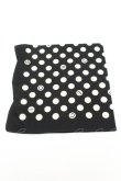 画像2: INGEBORG / ドットハンカチーフ  クロ O-26-02-19-023-LO-ZA-IG-OS (2)