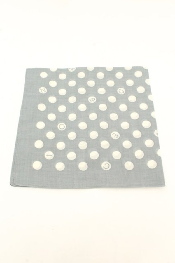 画像2: INGEBORG / ドットハンカチーフ  ブルー O-26-02-19-024-LO-ZA-IG-OS (2)