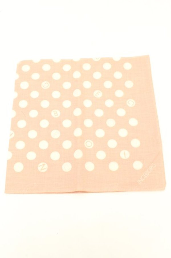 画像1: INGEBORG / ドットハンカチーフ  オレンジ O-26-02-19-025-LO-ZA-IG-OS (1)