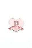 画像1: PINK HOUSE / Pロゴハートピンズ  ピンク O-26-02-19-026-LO-AC-IG-OS (1)