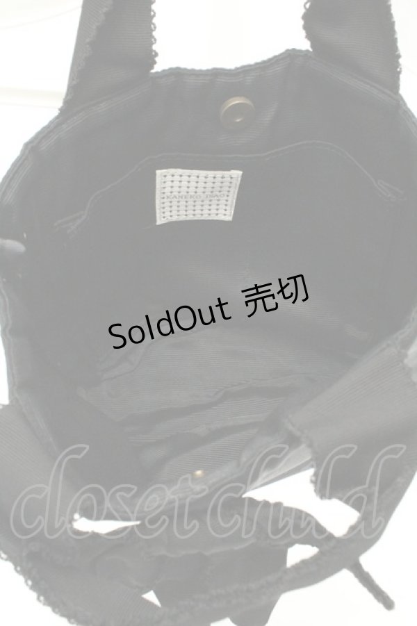 画像3: KANEKO ISAO / グログランリボンミニバッグ  クロ O-26-02-19-003-EL-BG-IG-ZTK042 (3)