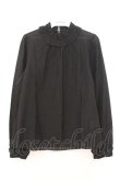画像1: franche lippee black / フリルスタンドカラーブラウス  クロ O-26-02-21-025-LO-BL-IG-OS (1)