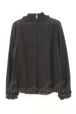 画像3: franche lippee black / フリルスタンドカラーブラウス  クロ O-26-02-21-025-LO-BL-IG-OS (3)