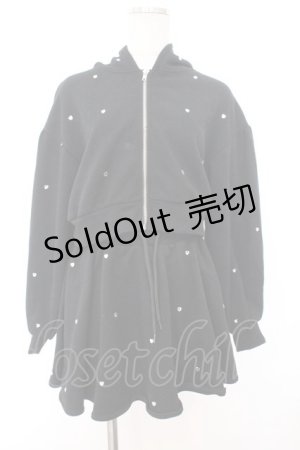 画像: evelyn / ハートビジューセットアップ  クロ O-26-02-21-004-LO-OP-IG-OS